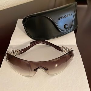 Bvlgary Luxury sun glasses w/ Swarovski crystals